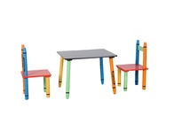 बच्चों के लकड़ी के क्रायम थीमयुक्त टेबल और चेयर सेट, इकट्ठा करने के लिए आसान