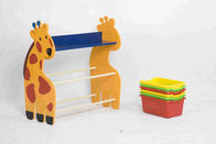 जिराफ आकार बच्चों के खिलौना भंडारण आयोजक, प्लास्टिक खिलौना संग्रहण डिब्बे शेल्फ