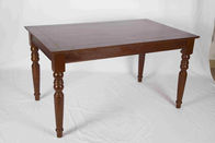 ठोस लकड़ी आधुनिक लकड़ी फर्नीचर आयताकार खाने की मेज और अध्यक्षों एक्स पैटर्न सेट