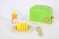Toddler के लकड़ी टोस्टर खिलौना, सोल्ड लकड़ी बच्चों के खेल रसोई सेट